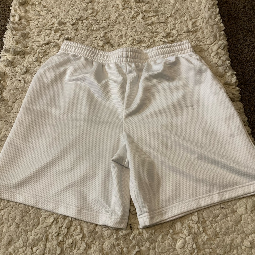 Athletic Works Men’s White Drawstring Basketball Shorts L 36/38